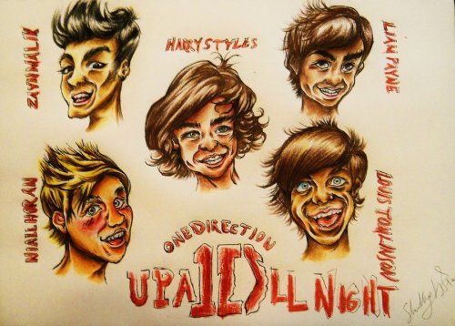 1 Direction Cartoon Drawings