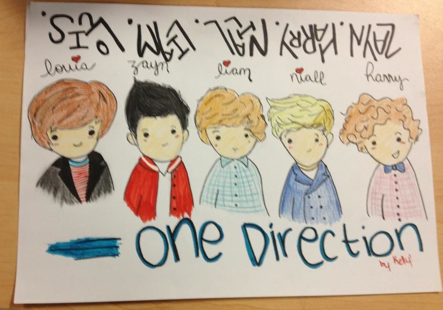 1 Direction Cartoon Drawings