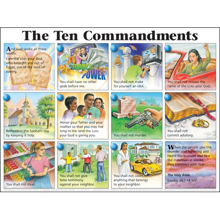 10 Commandments For Children Printable