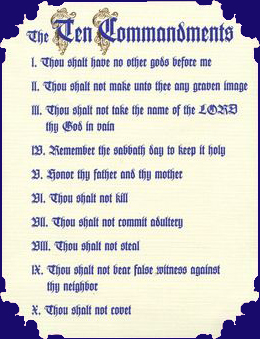 10 Commandments For Children Printable