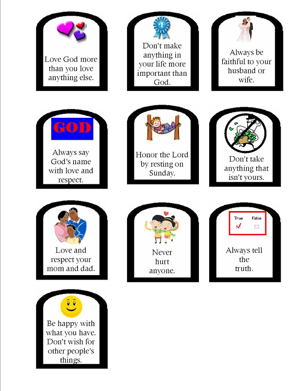 10 Commandments For Children Printable