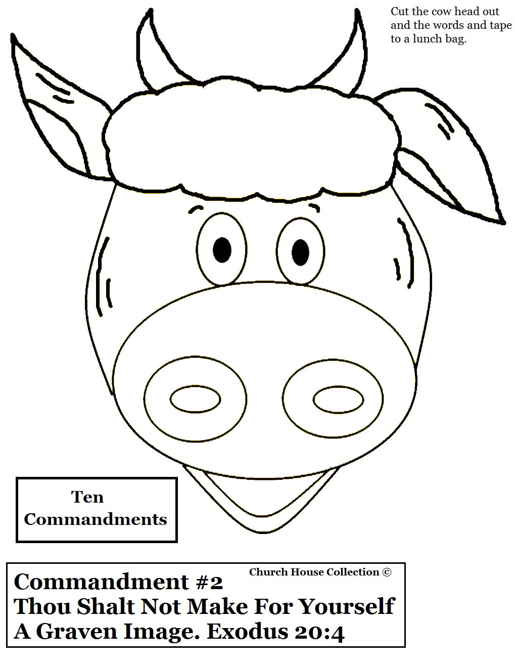 10 Commandments For Children Worksheets