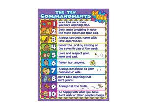 10 Commandments For Kids Printable