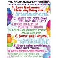 10 Commandments For Kids Printable