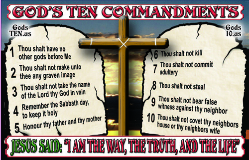 10 Commandments In Order Christian