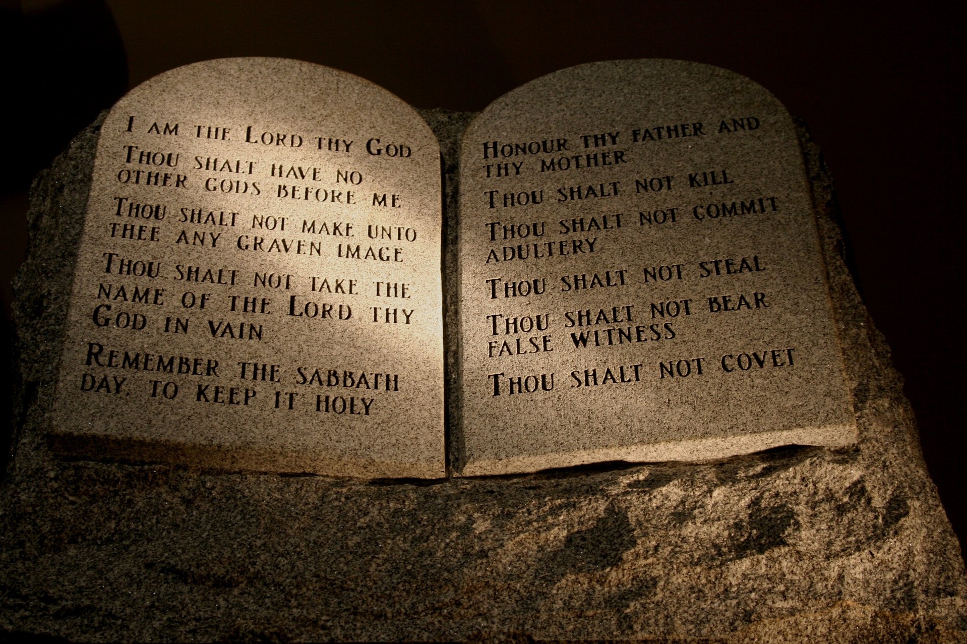 10 Commandments Of God English