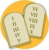 10 Commandments Tablets Clipart