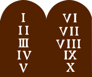 10 Commandments Tablets Clipart