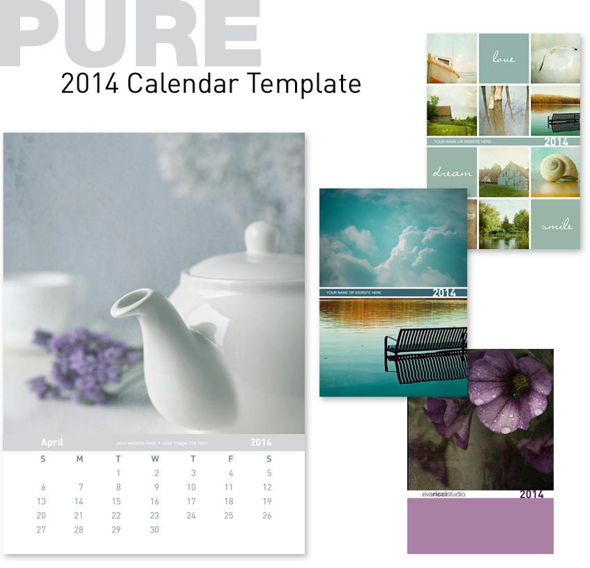 12 Month Calendar 2014 Template