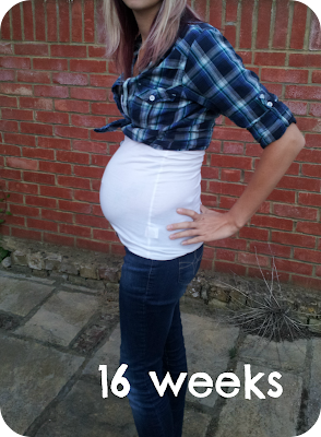 16 Weeks Pregnant Belly 1st Baby