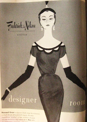 1950s Fashion Drawings