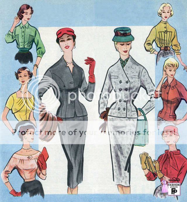 1950s Fashion Drawings