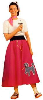 1950s Fashion For Women Poodle Skirts