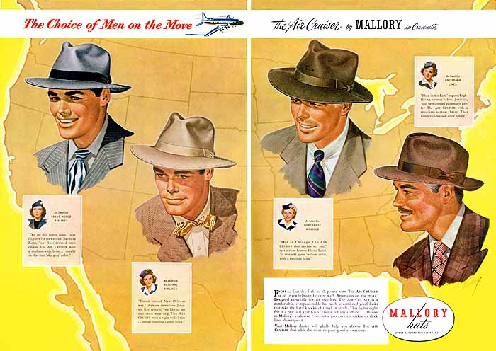 1950s Fashion Men Hats