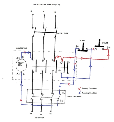 3 Phase Contactor Schematic