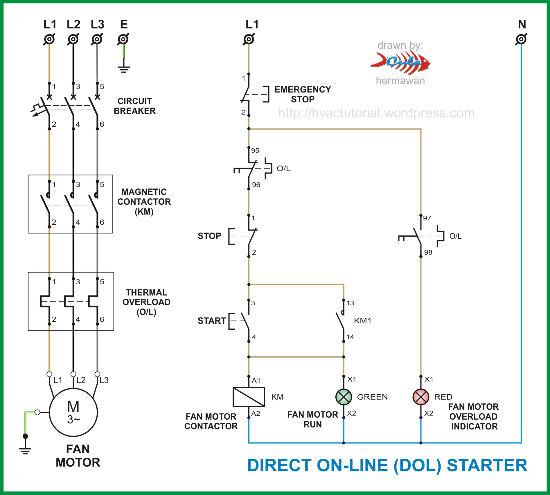 3 Phase Contactor Wiring Diagram