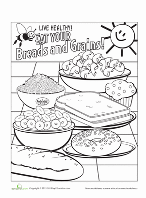 5 Food Groups Worksheet