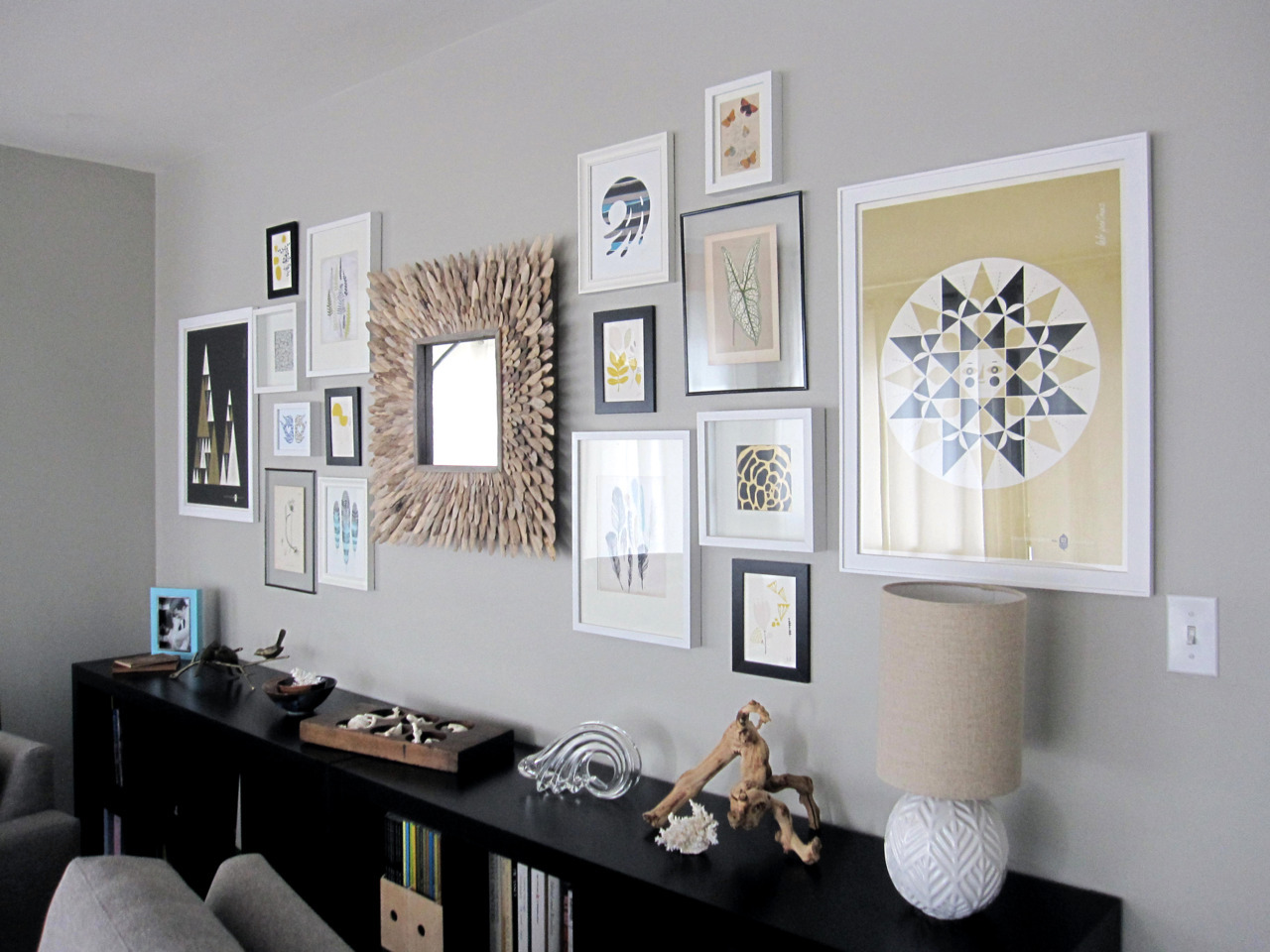 5 Photo Frames On Wall