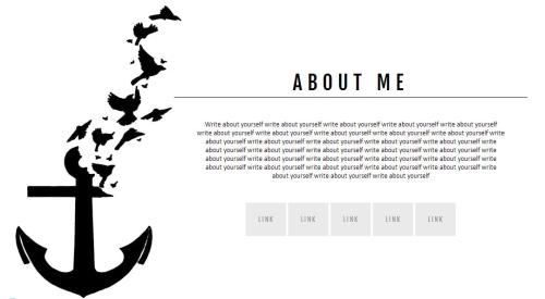 About Me Page Tumblr Theme