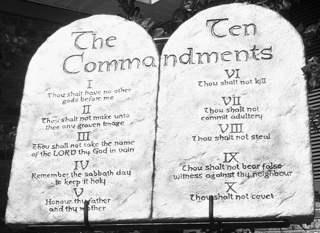 Actual 10 Commandments Tablets