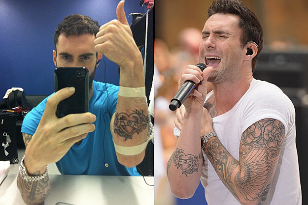 Adam Levine Pictures Tattoos