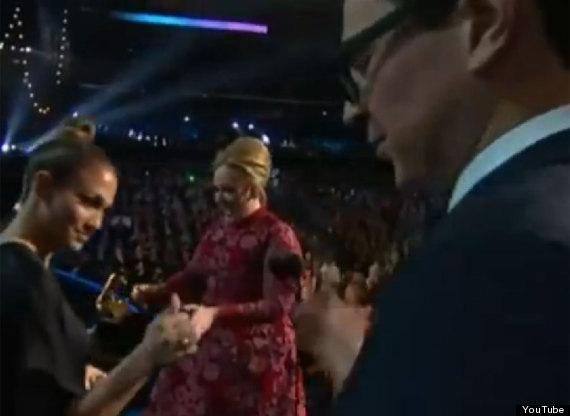 Adele Chris Brown Grammys Video