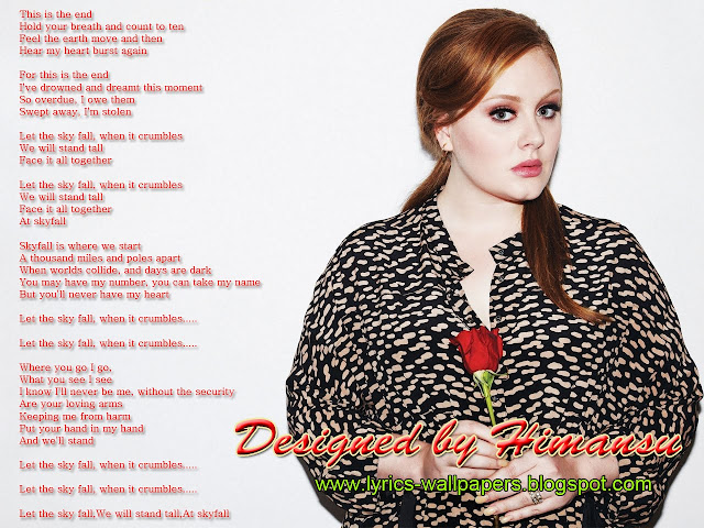 Adele Skyfall Lyrics Song