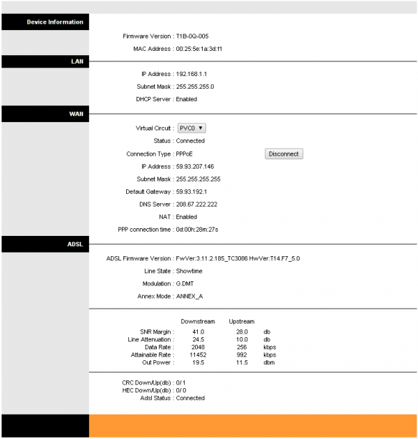 Adsl Connection Failure