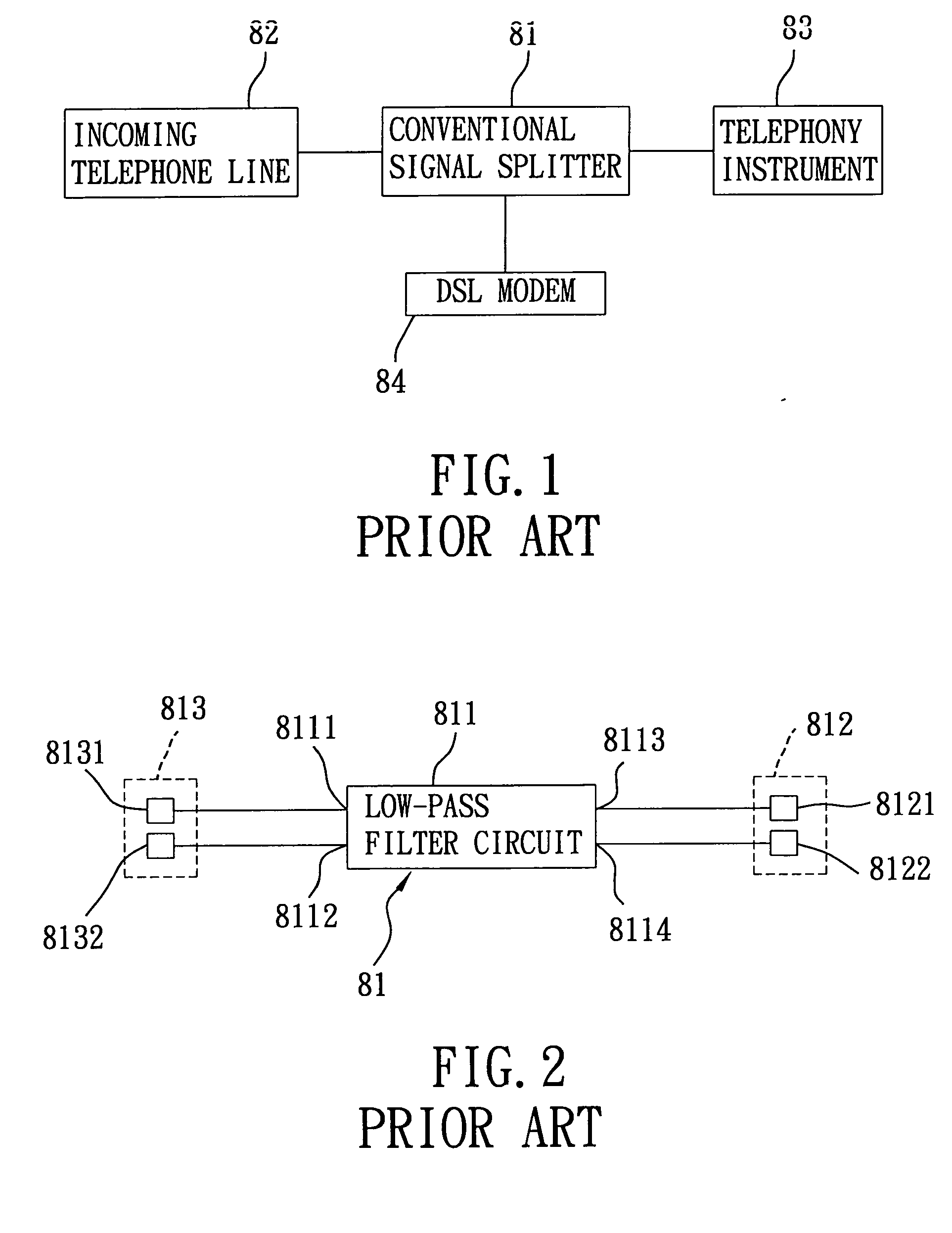 Adsl Filter Schematic