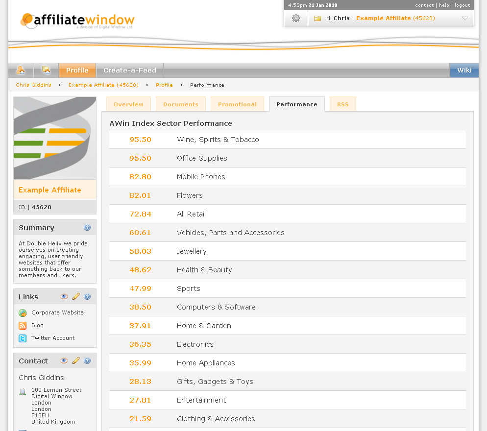 Affiliate Window Darwin