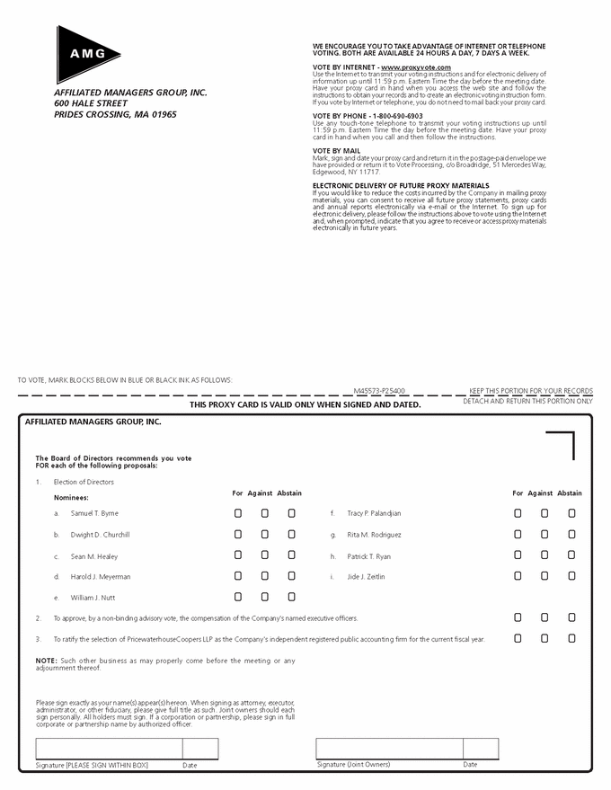 Affiliated Managers Group Investor Relations