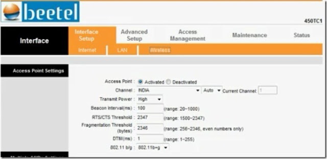 Airtel Adsl Modem Configuration