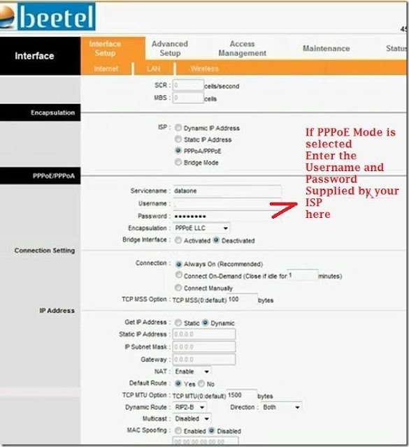 Airtel Adsl Modem Configuration