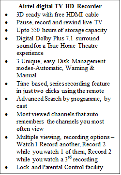 Airtel Digital Tv Hd Recorder