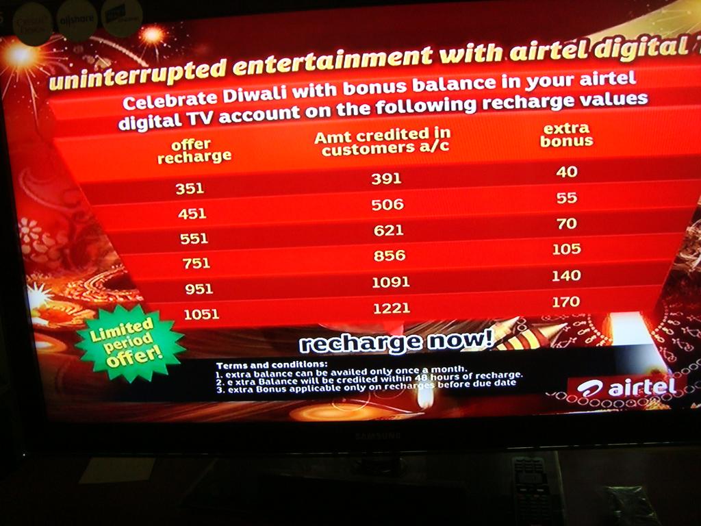 Airtel Dth Recharge Offer 510