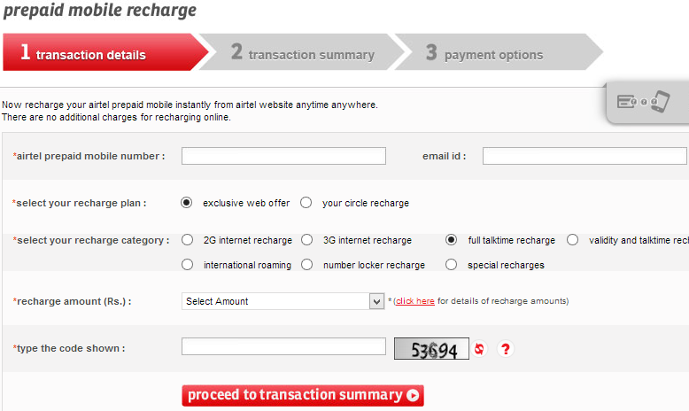 Airtel Online Recharge Postpaid