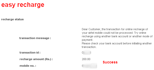 Airtel Online Recharge Prepaid