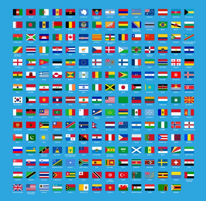 All The World Flags With Names