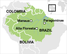 Amazon Rainforest Map