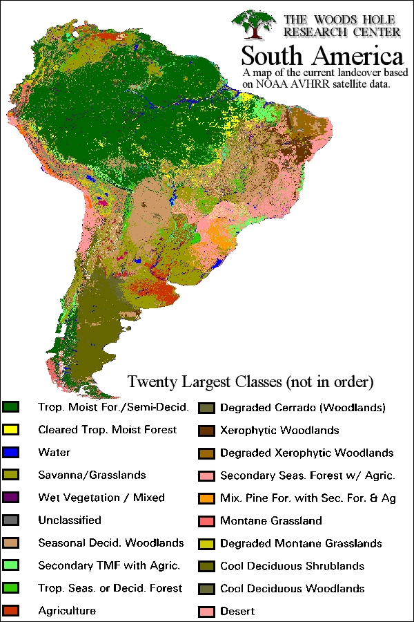 Amazon Rainforest Map