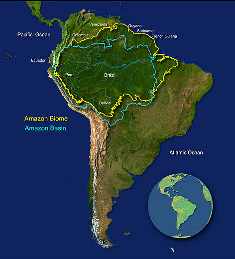 Amazon Rainforest Map