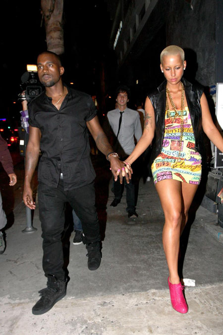 Amber Rose And Kanye West Pictures