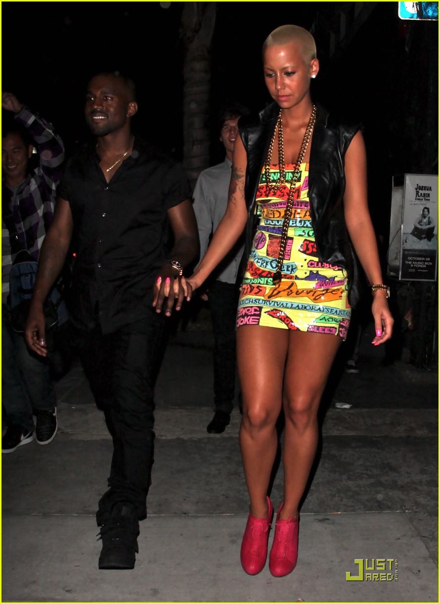 Amber Rose And Kanye West Pictures