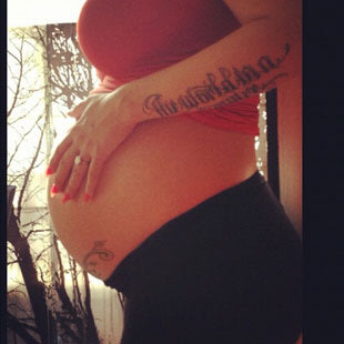 Amber Rose Baby Bump 2013