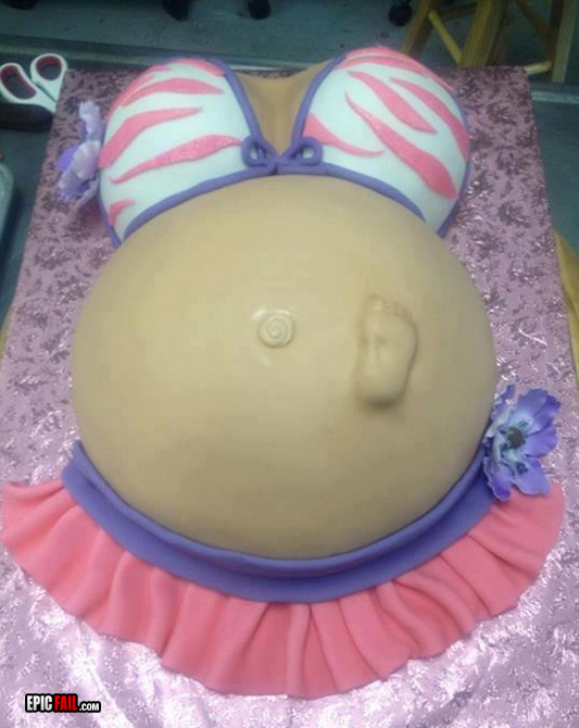 Amber Rose Baby Shower Cake