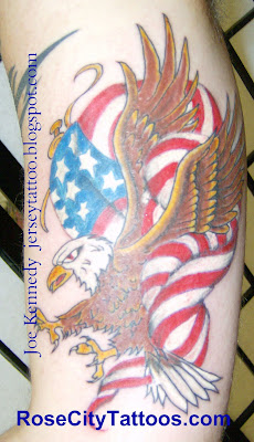 American Eagle Tattoo Black