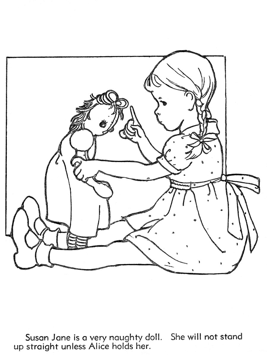 American Girl Doll Coloring Pages