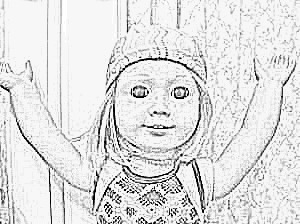 American Girl Doll Coloring Pages