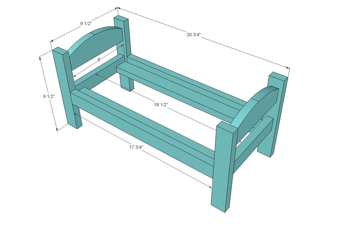 American Girl Kit Bed