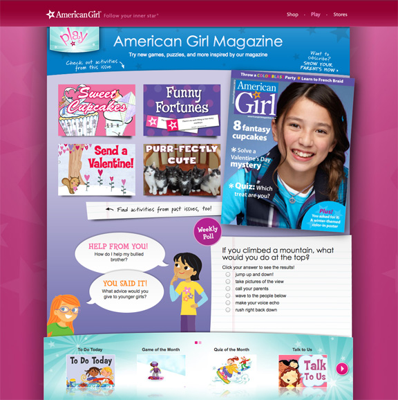 American Girl Magazine Pages